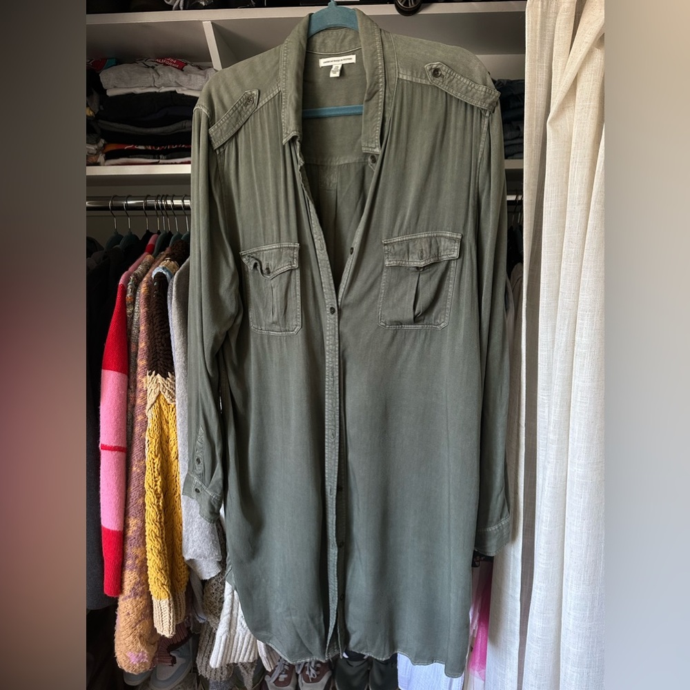 Oversize long sleeve coat